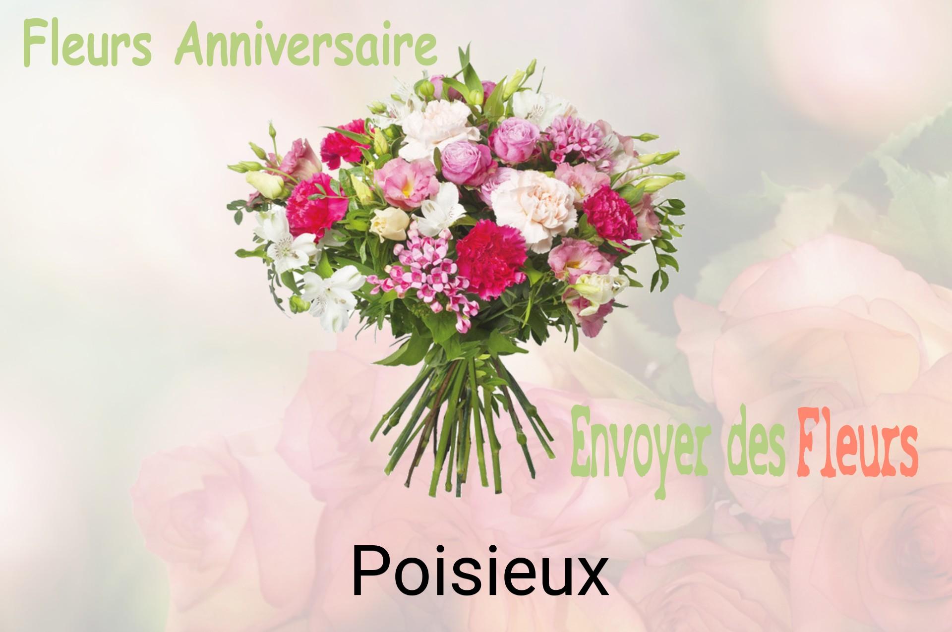 Bouquet de fleurs d’anniversaire livré à Poisieux