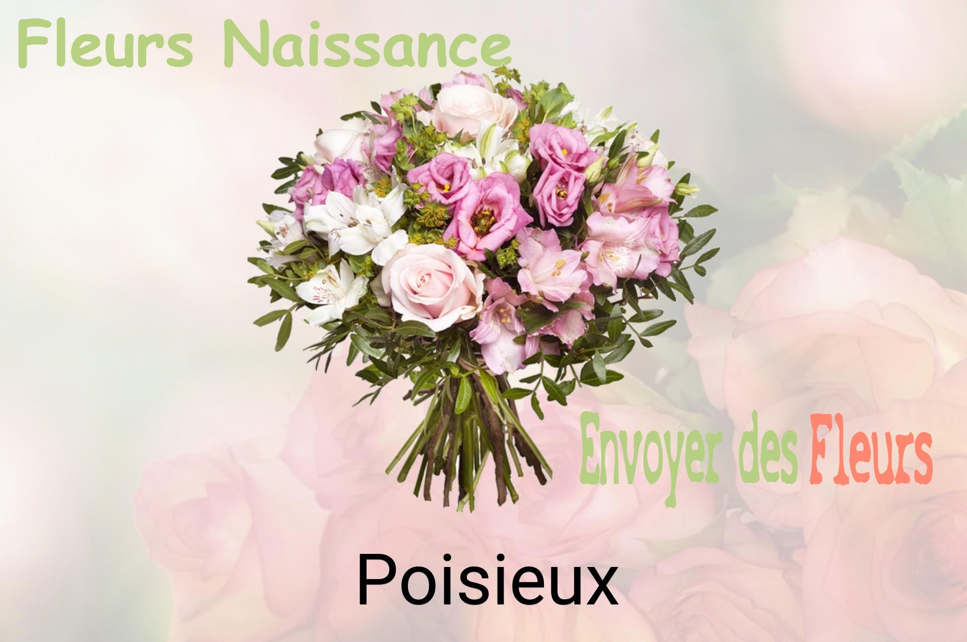Bouquet de fleurs de naissance livré à Poisieux